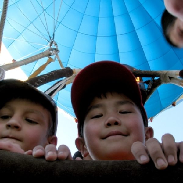 Полет на воздушном шаре для детей